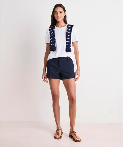 Vista 5 de vineyard vines Pantalones cortos para mujer de 3 1/2 pulgadas en espiga todos los días Nautical Navy