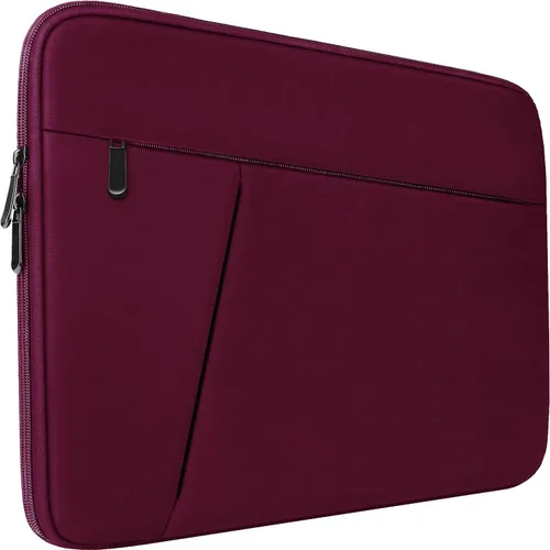 Vista 16 de Funda para portátil de 13-13.3 pulgadas, bolsa protectora para transporte de portátil, bolso para computadora compatible con MacBook Pro de 14 Negro