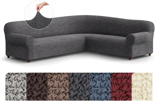 Vista 13 de PAULATO BY GA.I.CO. Funda para muebles, sillón, sofá, desmontable elástica de doble vía - Hecha en Italia - Colección Mille Righe Azul