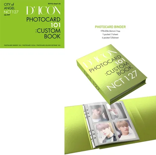 Vista 2 de NCT127 DICON Photocard 101: libro personalizado CITY of Angel desde 2019 [Incluye tarjeta fotográfica NCT aleatoria y funda para tarjeta fotográfica]