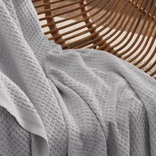 Vista 4 de Bedsure Gentlesoft - Manta de 100 % algodón, tamaño Twin XL, para dormitorio universitario, transpirable y suave, manta Twin de tejido waffle