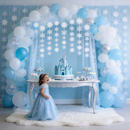 Vista 4 de 12 piezas copos de nieve de invierno para decoración de cumpleaños – Navidad colgante blanco fiesta suministros de decoración