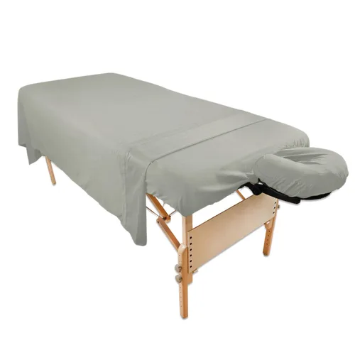 Vista 12 de Body Linen - Juego de sábanas de microfibra para masaje Tranquility, juego de sábanas de microfibra ligeras y duraderas, resistentes a las manchas