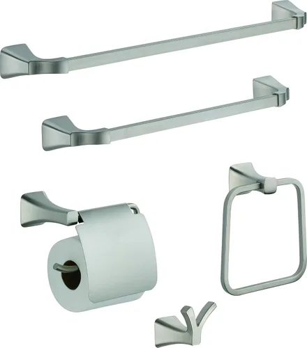 Vista 3 de DELTA FAUCET 75235-SS Tesla - Gancho doble para bata, acero inoxidable