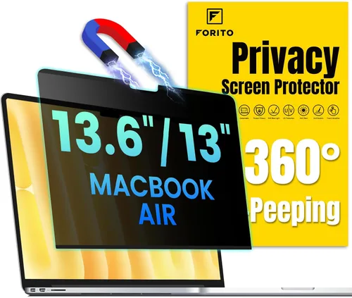 Vista 13 de F FORITO Protector de pantalla magnético de privacidad compatible con MacBook Pro de 13 pulgadas (2016, 2017, 2018, 2019, 2020, 2021, 2022, M1, M2)