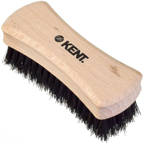 Vista 13 de Kent Cepillo de pelo militar ovalado para hombre, cerdas de jabalí negro 100% naturales para el cuidado del cabello, bigote y barba, cepillo