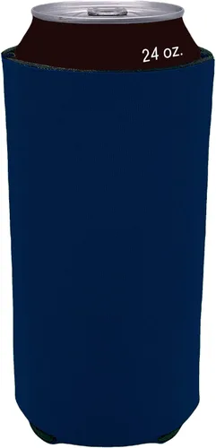 Vista 30 de Espuma en blanco plegable de 24 oz. Can Coolie (variedad, paquete de 6)