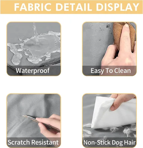 Vista 4 de Funda de cama de perro lavable con cremallera