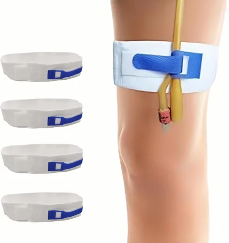 Vista 9 de WEEOATAR Foley - Paquete de 4 soportes para tubo de catéter y soporte de tubo de catéter, dispositivo de estabilización antideslizante, seguro