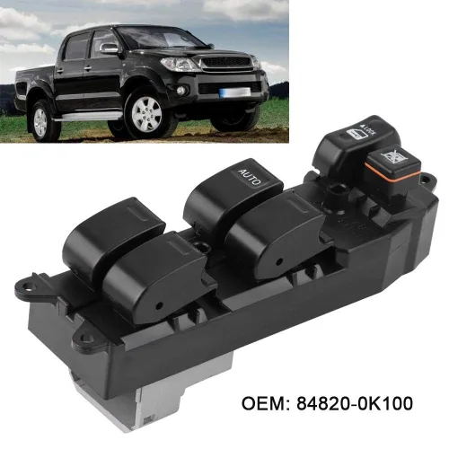 Vista 3 de Interruptor de ventana, interruptor de ventana principal de energía eléctrica para (Fortuner) 2004-2015 84820-0K100