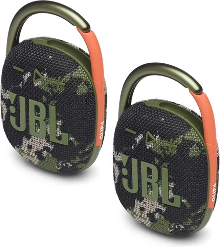 Vista 3 de JBL 2 Pack Clip 4 - Paquete de 2 bocinas Clip 4 inalámbricas con Bluetooth, resistentes al agua (color azul)