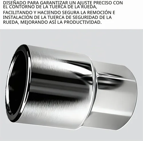 Vista 4 de Herramienta de extracción de tuerca de bloqueo de rueda para Toyota Lexus Tacoma Senna, llave de enchufe de tuercas de seguridad, antirrobo en D