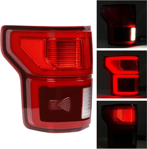 Vista 6 de Luz Trasera LED con Punto Ciego Compatible con Ford F150 2018 2019 2020 Lado Izquierdo del Conductor Luz Trasera Lámpara de Freno Trasero Ensamblaje