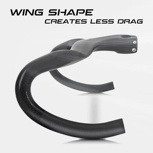 Vista 5 de Manillares de fibra de carbono RXL SL para bicicleta de carretera con vástago integrado, manillar de bicicleta de carretera integrado de carbono