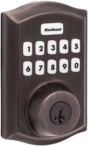 Vista 10 de Kwikset Home Connect 620 - Cerradura inteligente de pestillo con tecnología Z-Wave, funciona con Ring Alarm, Samsung SmartThings y más, requiere