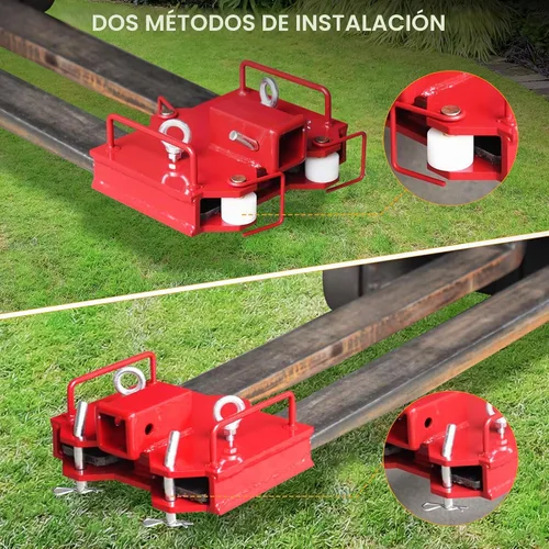 Vista 8 de [Usado] YINTATECH Accesorio de enganche de remolque de carretilla elevadora doble, capacidad de remolque de 6500 libras por receptor de 2 pulgadas