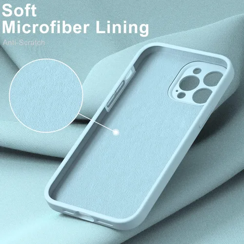 Vista 4 de DEENAKIN Funda para iPhone 14 Pro con protector de pantalla, cubierta de cámara mejorada, goma de gel de silicona suave probada contra caídas de 16