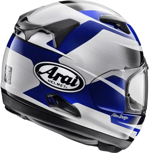 Vista 2 de Arai Quantum-X - Casco de motocicleta de acero para adultos, color azul, mediano