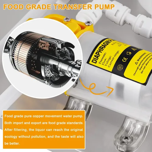 Vista 3 de JIAWANSHUN Sistema de filtro de licor de acero inoxidable, filtro de filtro de filtro de vino de 10 pulgadas que hace la purificación