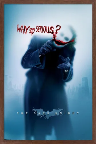 Vista 7 de Trends International DC Comics - Póster de pared de The Dark Knight - The Joker - Why So Serious, 14.725 x 22.375 pulgadas, versión enmarcada