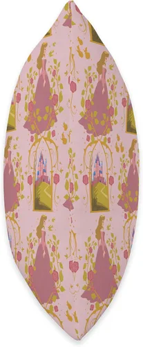 Vista 2 de Disney Princess Sleeping Beauty Anniversary Aurora & Castle - Almohada (16 x 16 pulgadas), multicolor