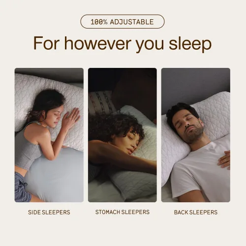 Vista 5 de Coop Home Goods Relleno extra Oomph, espuma viscoelástica de corte cruzado, relleno de almohada de densidad media, bolsa de relleno extra, recarga