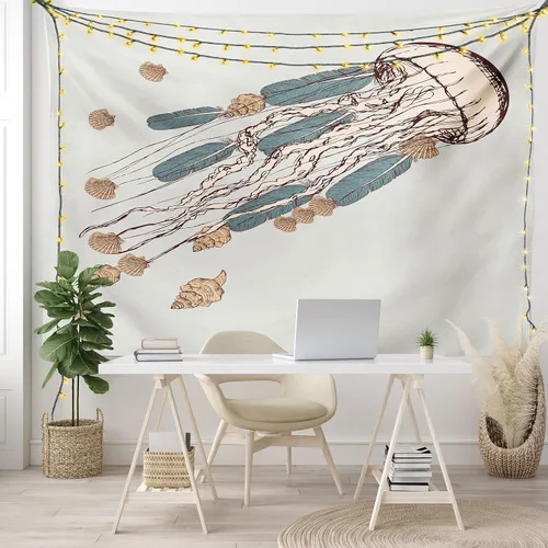 Vista 120 de Ambesonne Tapiz de arte afro, hombre negro fuerte con una corona de trazos impresión de pintura moderna, decoración de tela para colgar en la pared