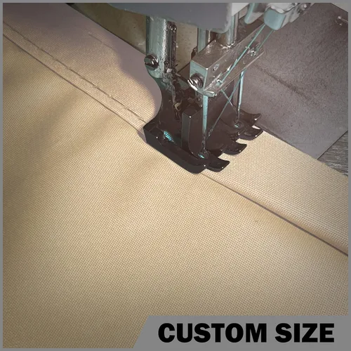 Vista 4 de ShadeMart Vela de Sombra Impermeable de 8' x 8' x 8' Beige, Vela de Sombra Solar Beige Triangular Tamaño Personalizado, Toldo Resistente al Agua