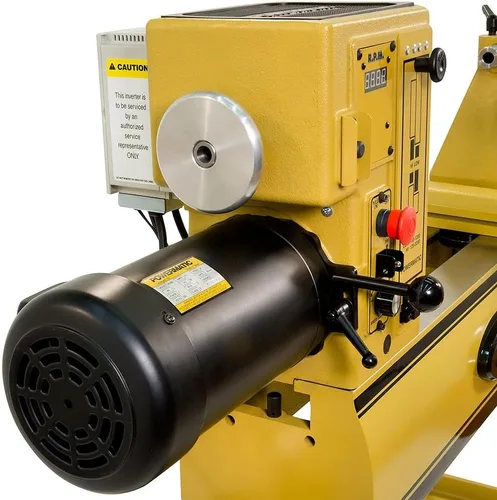 Vista 11 de Powermatic Torno de carpintería de velocidad variable de 20 x 20 pulgadas, máquina de torneado de madera reversible, 2 HP, 220 V 1 Ph (2020B)
