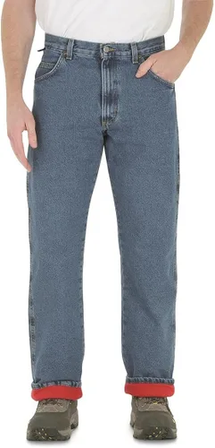 Vista 2 de Jean térmico estilo bosque de Wrangler para hombres resistente.