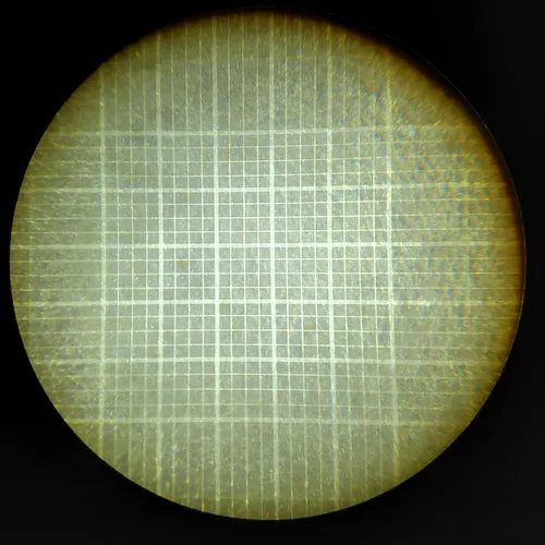 Vista 3 de Hemocitómetro Neubauer mejorado, cámara de conteo celular con línea brillante y dos vidrios de cubierta.