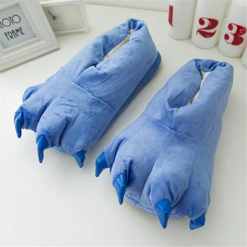 Vista 2 de MizHome Pantuflas unisex suaves para el hogar, zapatos de disfraz de animales