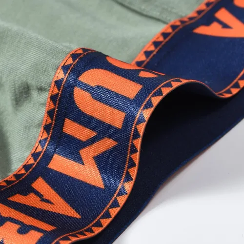 Vista 5 de SUMABA Calzoncillos tipo bóxer de pierna larga para hombre, con bolsa que no se suben para hombre 1 paquete: verde militar02