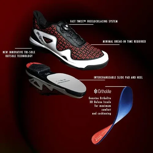 Vista 8 de KR Strikeforce The Gladiator TPC - Zapatos de bolos para hombre de alto rendimiento