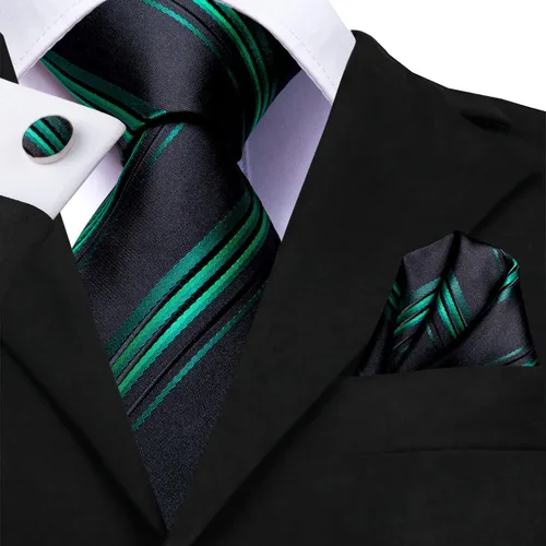 Vista 89 de Dubulle Corbata tejida de cachemira para hombre y gemelos de pañuelo para hombre, conjunto de gemelos para boda formal y negocios