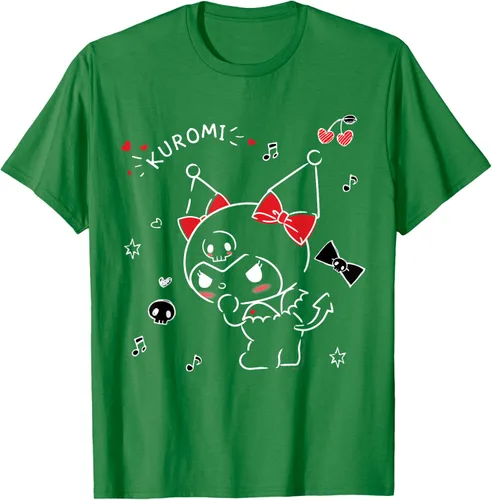 Vista 3 de Kuromi Camiseta Mischievous Tee Shirt Negro