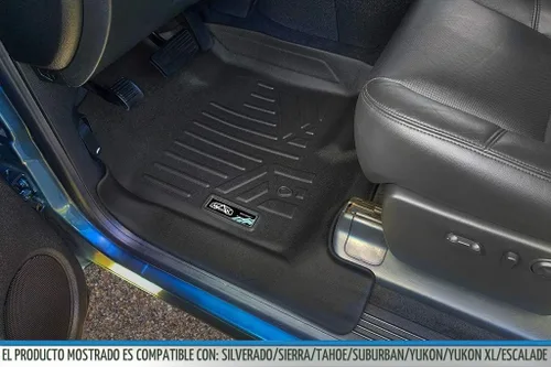 Vista 2 de SMARTLINER Alfombrillas de piso juego de revestimiento de 2 filas para Chevrolet Suburban 2007-2014