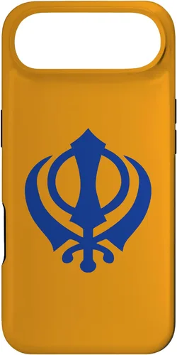 Vista 27 de Khanda Sikh Symbol Chakkar Kirpans Chakra Sikhism - Carcasa para iPhone 17