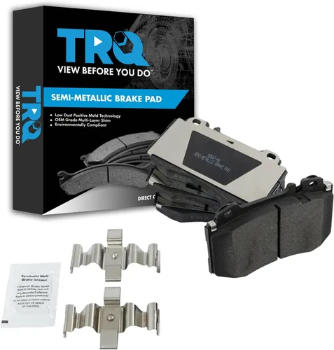 Vista 113 de TRQ Pastillas de freno delanteras semi metálicas compatibles con Ford Expedition 2018-2021 F-150 2018-2020 Lincoln Navigator 2018-2022