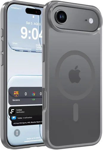 Vista 11 de WRJ Funda magnética mate para iPhone Air de 6.5 pulgadas, [compatible con Magsafe] [protección contra caídas de grado militar], delgada Negro