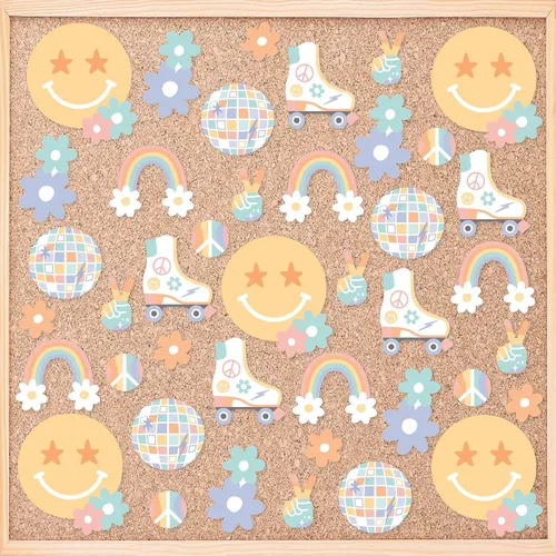 Vista 8 de Big Dot of Happiness Outer Space Galaxy - Decoraciones de aula de bricolaje - Recortes de tablón de anuncios - Juego de 40