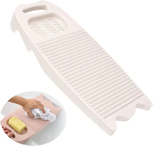 Vista 10 de Tabla de lavado de ropa de plástico, tabla de lavado de manos para el hogar con soporte para jabón, herramienta portátil para lavar las manos Azul