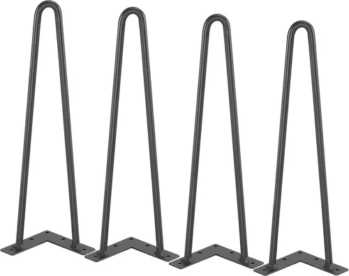 Vista 10 de VEVOR Patas de muebles de horquilla de 16 pulgadas, proyectos de bricolaje para el hogar de metal, mesa de noche, mesa de café, escritorio