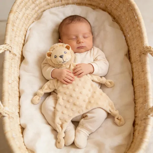 Vista 11 de CREVENT Manta de seguridad facial de animales de felpa suave para niños y niñas, gran regalo para cumpleaños, baby shower (perro azul + etiqueta)