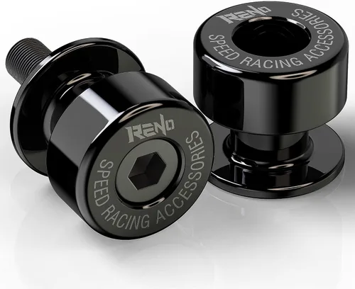 Vista 8 de RENO Bobinas deslizantes de carrete oscilante de 6 mm, soporte de acero inoxidable 304 universal M6, deslizadores de cuadro de motocicleta