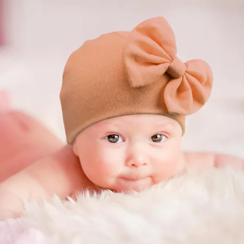 Vista 2 de DRESHOW BQUBO - Gorros de hospital para recién nacido, gorro de algodón para bebés de 0-66-24 meses