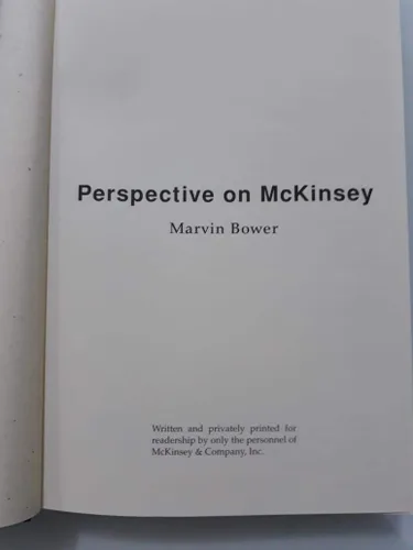 Vista 2 de Perspective on McKinsey Tapa dura – 1 Enero 2004