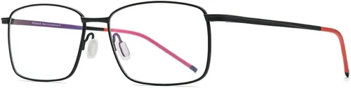 Vista 5 de FONEX Marco de lentes de titanio para hombre, lentes cuadrados sin marco de miopía óptica 8557
