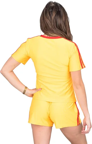 Vista 4 de Costume Agent Dodgeball Disfraz promedio de Joe's Halloween para mujer