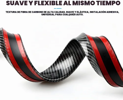 Vista 3 de Blilo Kit de alerón para maletero de automóvil, kit universal de barra de tira de ala trasera automotriz de 4.9 pies, instalación sin perforaciones